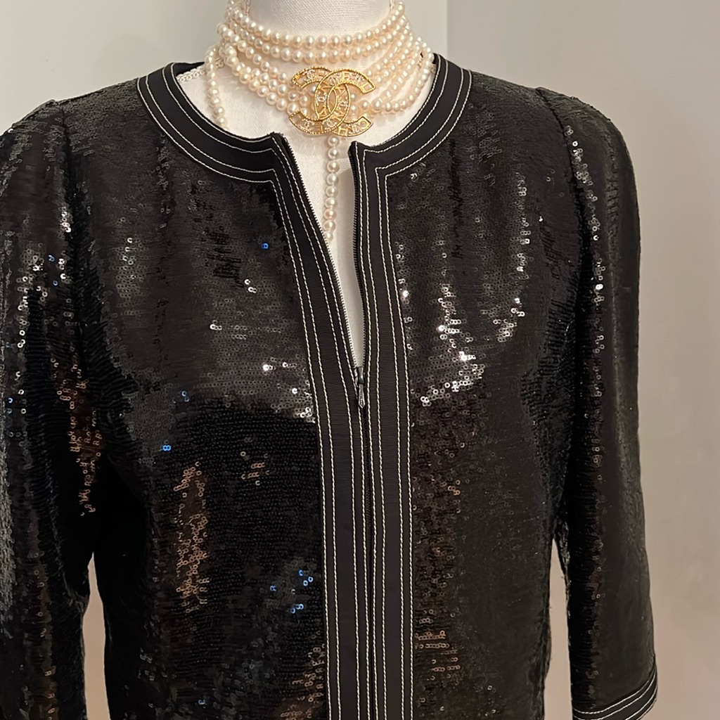 夜に映える、美しき煌めき【CHANEL】ジャケット Chanel Style Shiny Texture Light Luxury Jacket – ArtsKoreanMan
